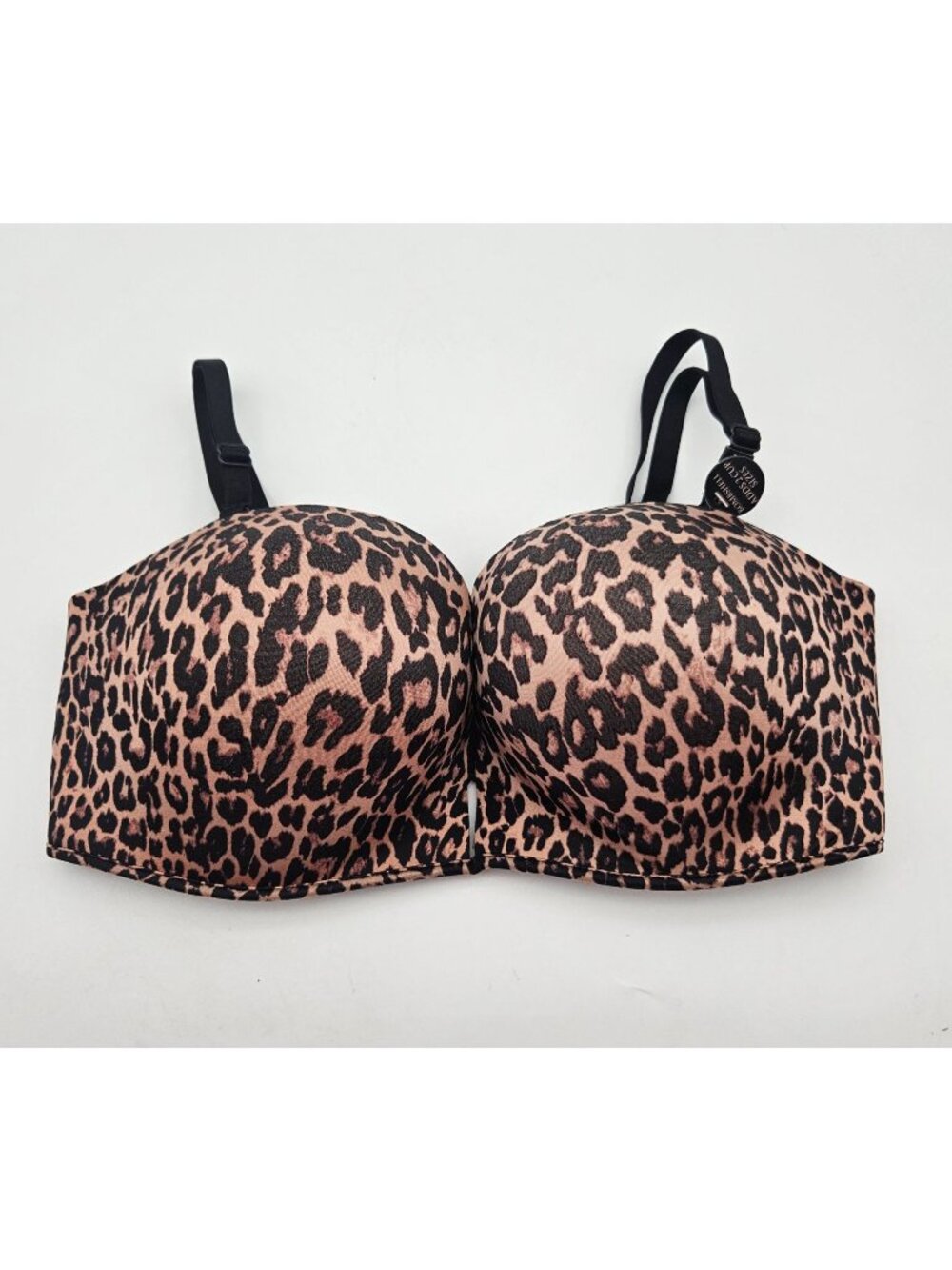 Victoria Secret Animal Cheetah Prink Bombshell Push Up Padded Bra 36D NWT